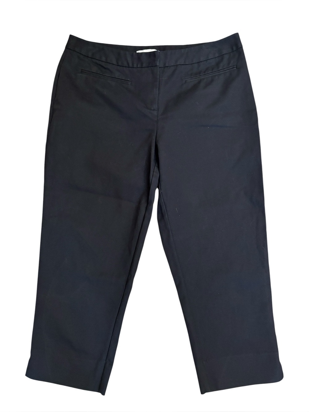 Chico's Black Cropped Capri Pants Size 2 (Women's 12)